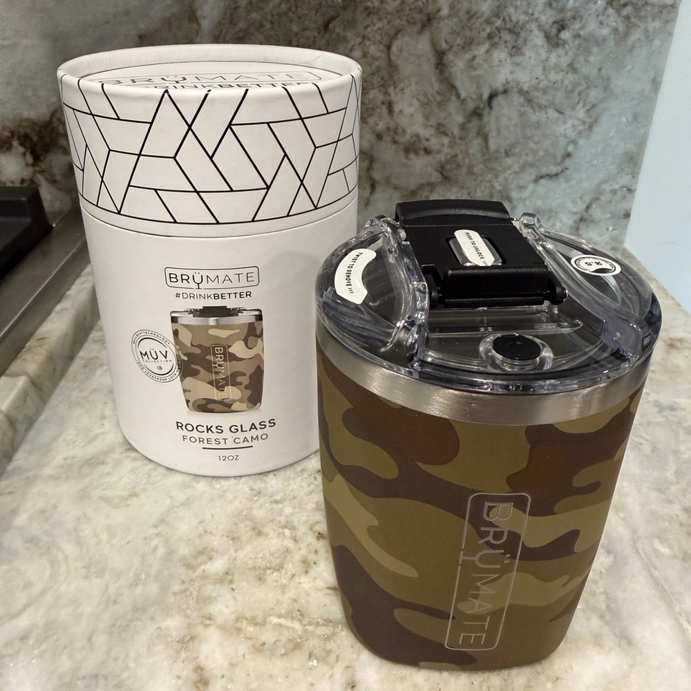 BrüMate 12 oz Rocks Glass - Forest Camo